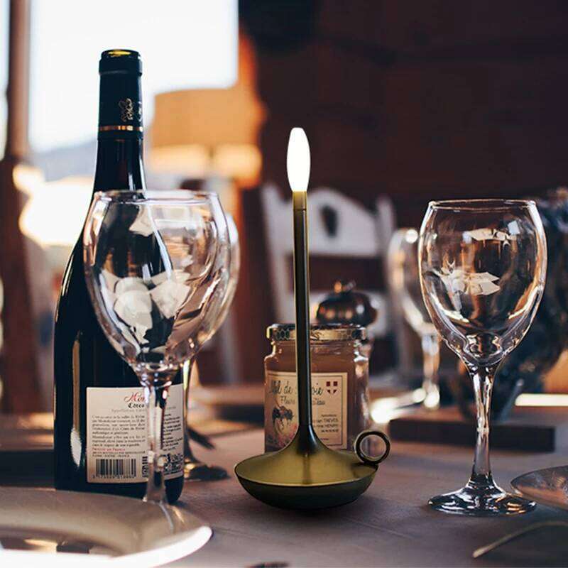 Candlelight Atmosphere USB Rechargeable Touch LED Restaurant Bar Table Decoration Lamp Bedroom Desk Night Light Z260127