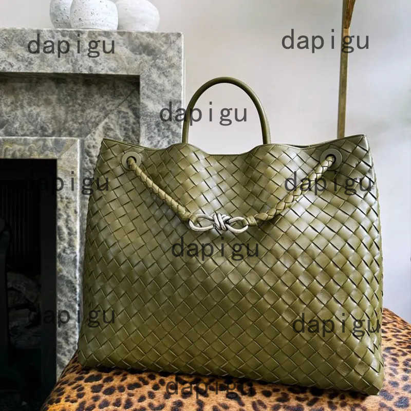 Designer knitted woven bag Tote Bag Treatment Bag Large brown Suede tote bag Crocodile Leather Summer style