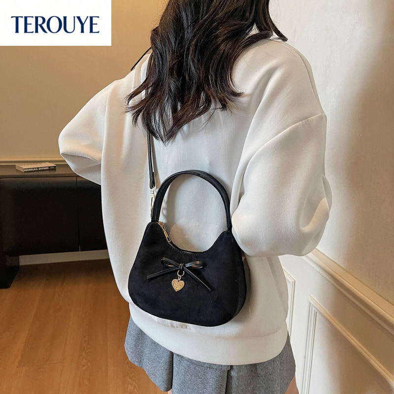 TEROUYE bag Autumn/Winter New Retro Light Luxury bag Elegant Style Fashion Versatile Trendy Underarm Bag Women's Shoulder Bag