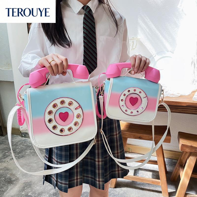 TEROUYE Autumn/Winter bag New Women's Fashion Phone Bag bag Personalized European and American Fashion Creative Shoulder Bag