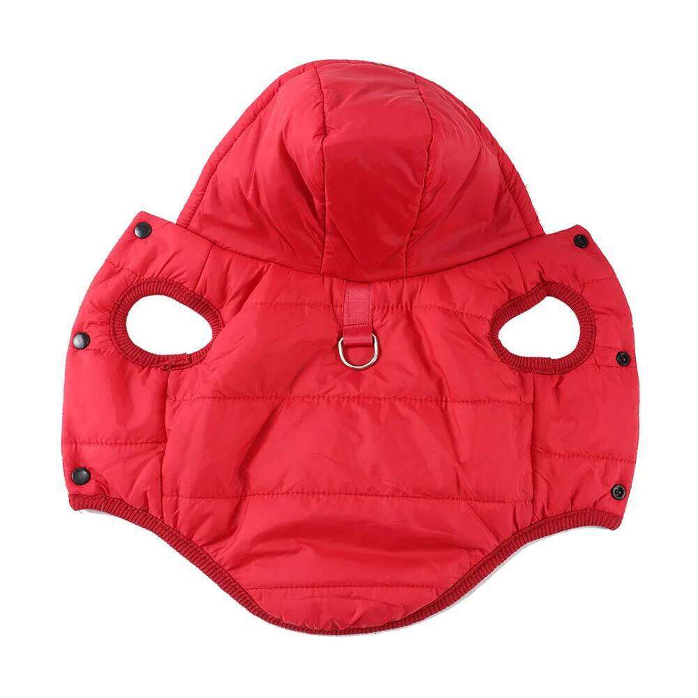 Winter Pet Puppy Clothes Hooded Jacket For Small Medium Dogs Cats Waterproof Thick Dog Coat Hoodie With D-ring Chihuahua Outfits XJ260127
