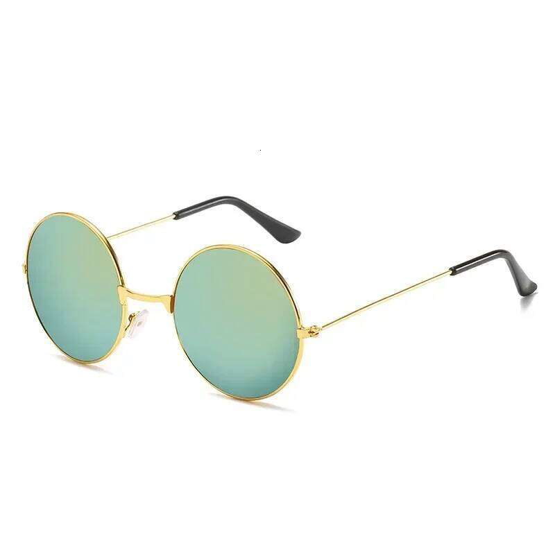 Popular Fishing Leisure Round Metal Retro Vintage Sunglasses for Men Women 2023 Fashion Eyewear Sun Glasses UV400 Z260127