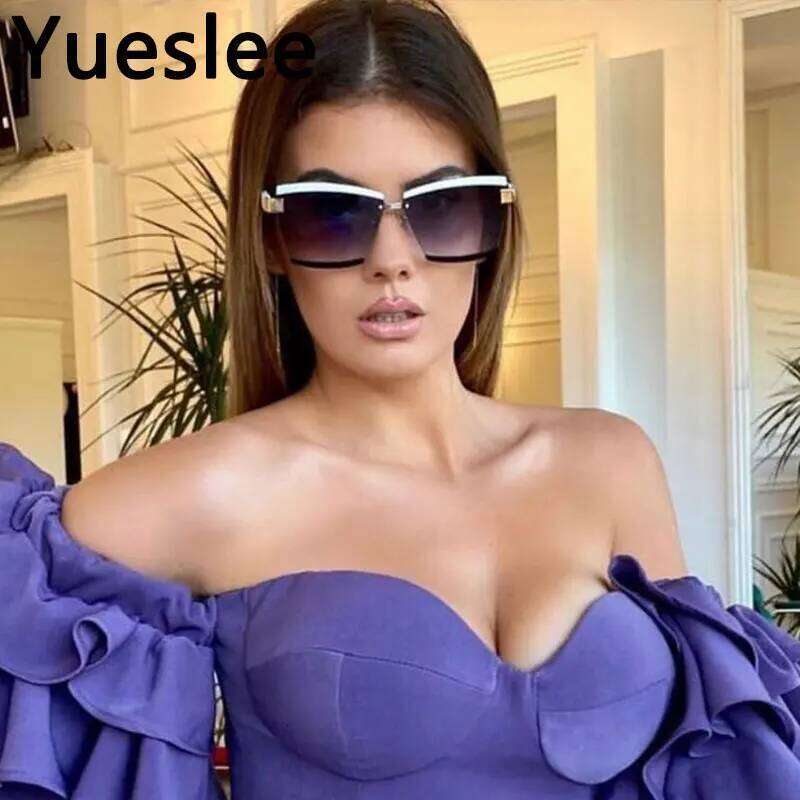 47391 Popular Dames Zonnebril Retro Square Luxury Sunglasses Men Women Fashion Shades Uv400 Vintage Glasses Gafas De Sol Z260127