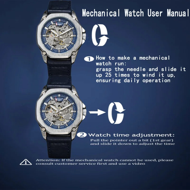 LONGLUX automatic watch sport style wholesale mechanical wristwatches fashion hollow leather mens watch men gift 260120