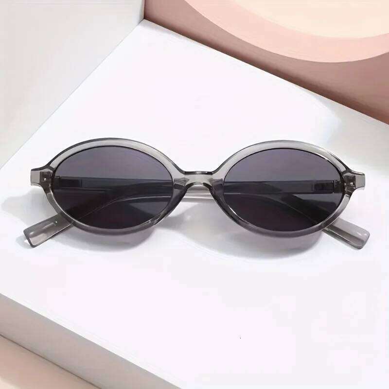 1 piece Set of Simple Oval Shaped Suitable for Both Men and Women Leopard Print Retro Women's Glasses Z260127