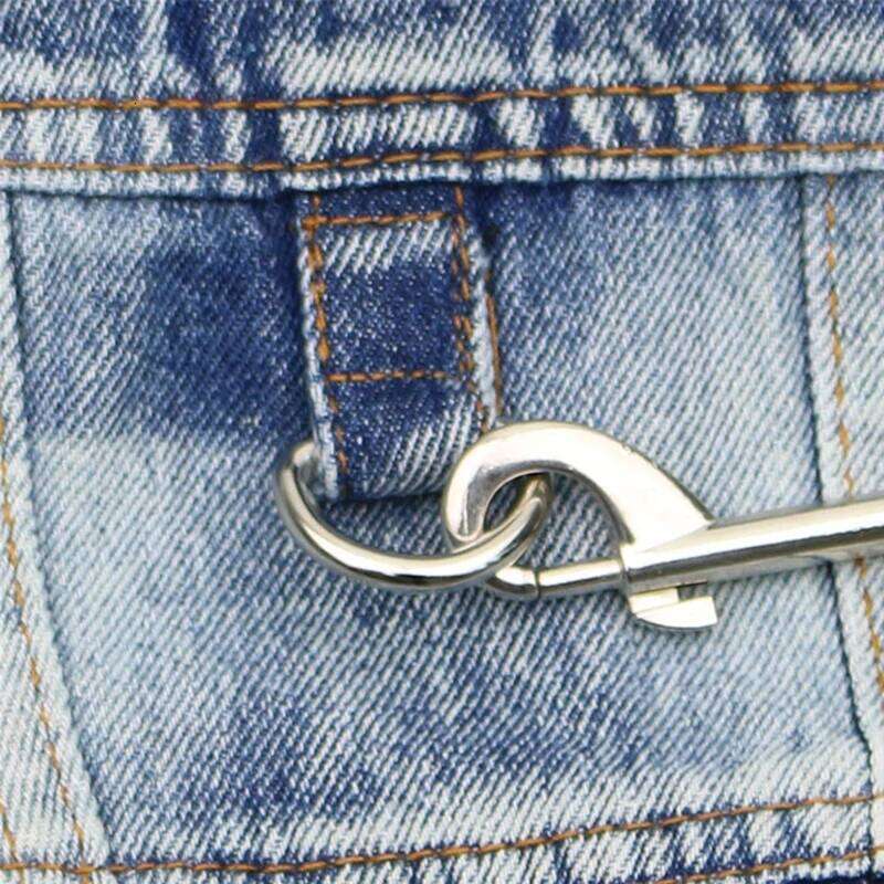 Dog Jeans Jacket ,Cool Puppy Summer Clothes ,Dog Denim Shirts for Small Boy Dogs Cats Outfits Washable Durable Harness Vest XJ260127