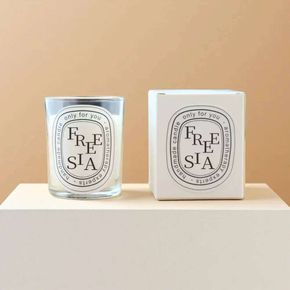 New Autumn-winter Atmosphere Fragrance Scented Candle Romantic Gift Transparent Jar Aromatic Candles Light for Wedding Guest Y260127