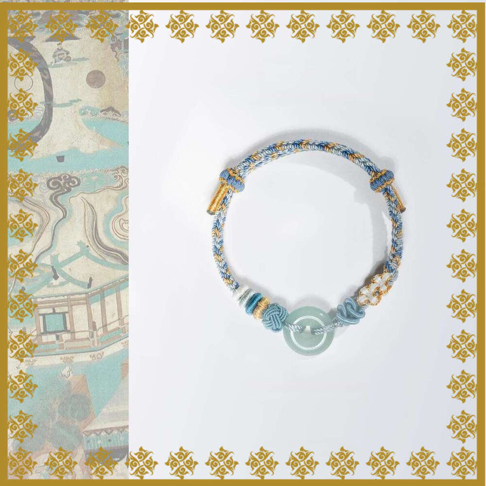 Dunhuang "Mist Veil" Aventurine Cord - Celestial Green Gemstone Bracelet for Heart Harmony & Gentle Insight, Adjustable