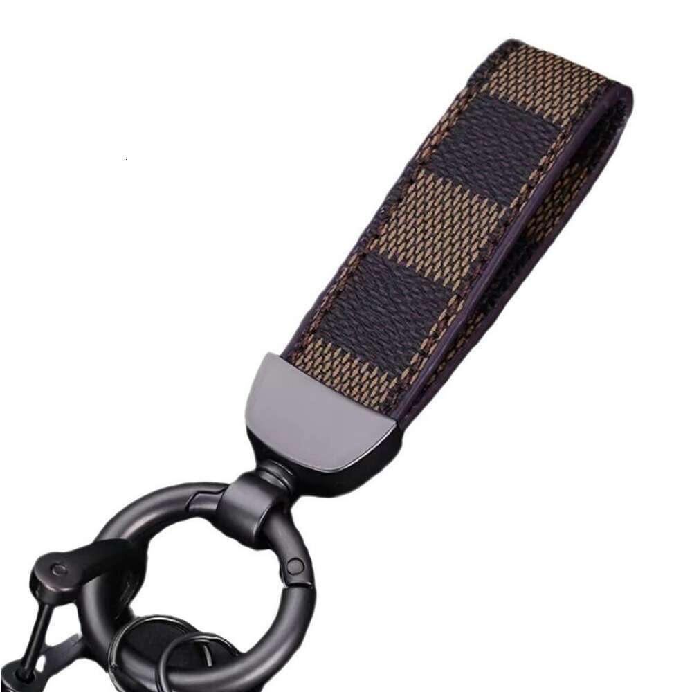 Retro Matte Leather Car Xiaohongshu Expert Personalized Couple Keychain Factory S260126