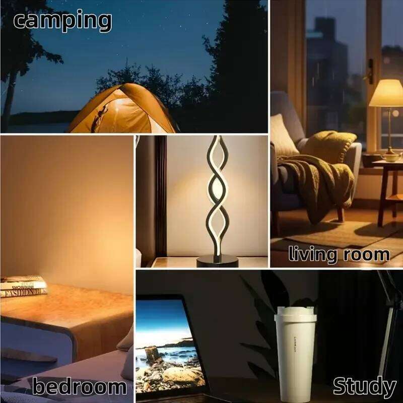 LED Table Lamps Adjustable Color Changing Desk Lamp USB Powered for Bedroom Living Room Bathroom Fantasy Theme Home Decor Z260127