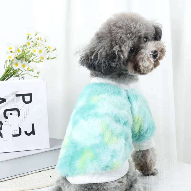 Winter Warm Dog Coat Pet Clothes for Small Medium Dogs Soft and Comfortable Rabbit Plush Puppy Cat Jacket Teddy Bichon Costume XJ260127