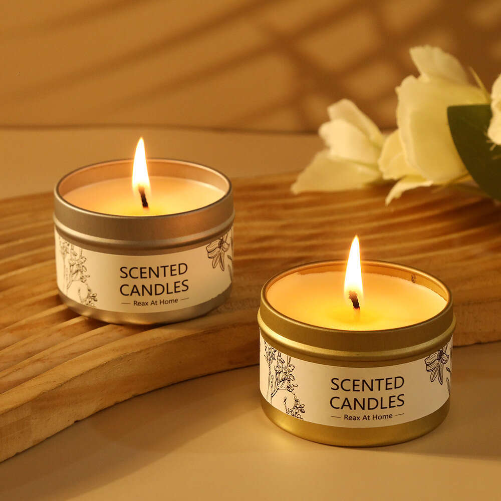 Creative Tinplate Aromatherapy Home Soy Wax Tin Can Gift SPA Essential Oil Candle Fragrance Y260127
