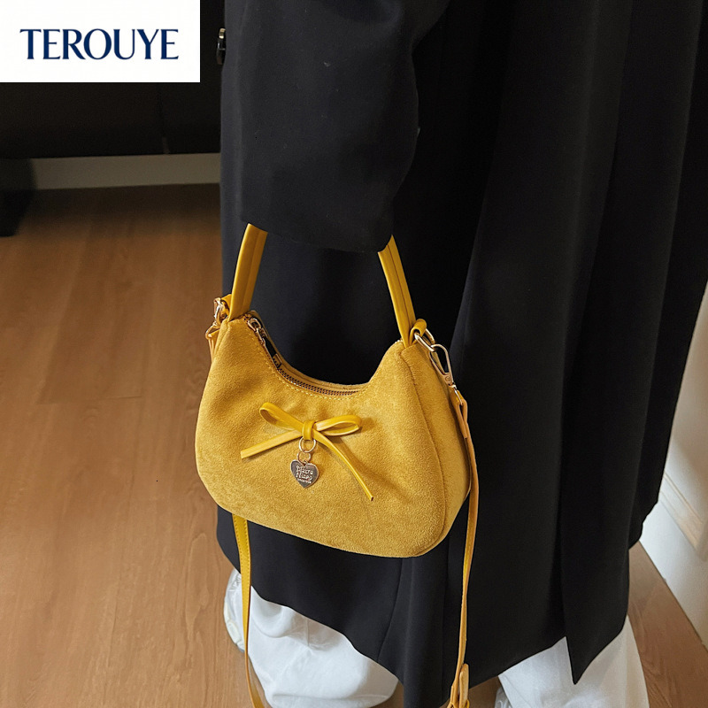 TEROUYE bag Autumn/Winter New Retro Light Luxury bag Elegant Style Fashion Versatile Trendy Underarm Bag Women's Shoulder Bag