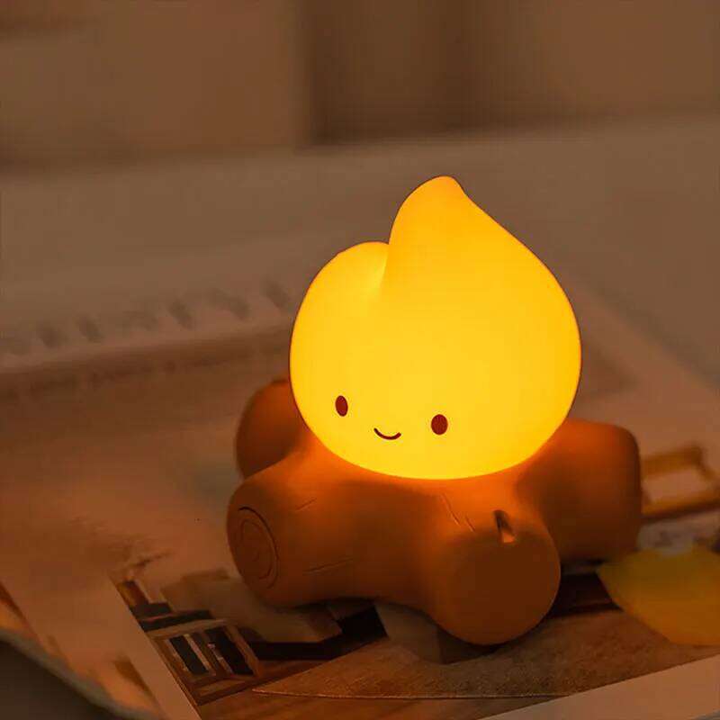 Adjustable Brightness LED Night Light with Candlelight Mode, Portable & Eye-Caring Desk Lamp Z260127