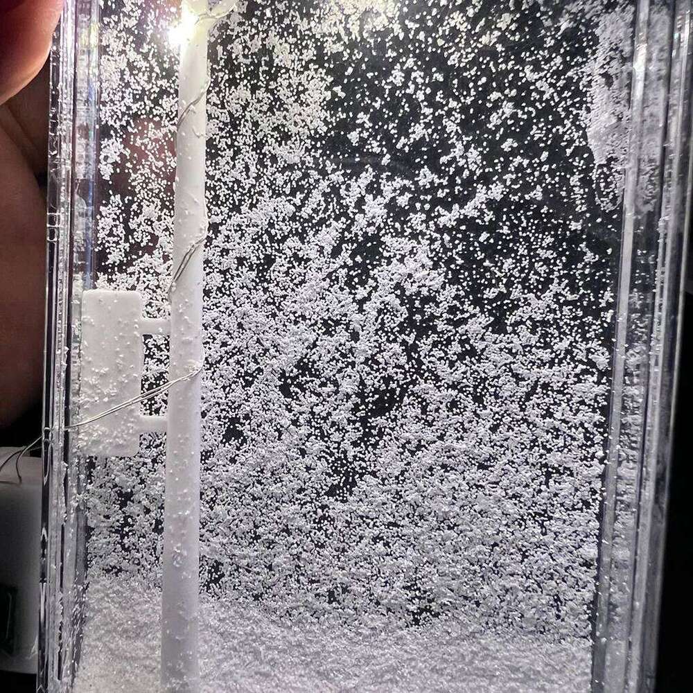 3D DIY snowflake Small Night Snow Scene Street Christmas SnowySnowflake Desktop SnowyNight Light Z260127