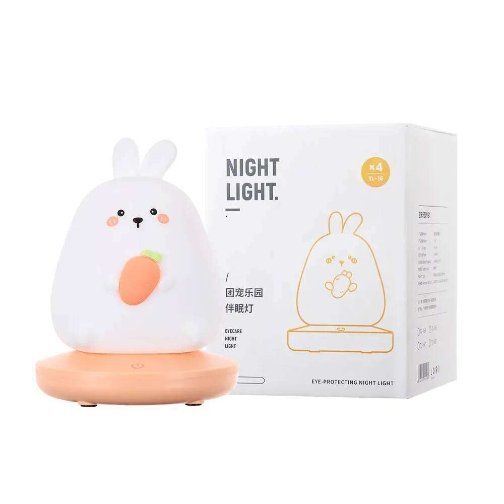 LED Silicone night light sleeping lamp Touch Sensor Dimmable Rechargeable bedroom Decorat Gifts for Children's Day Z260127