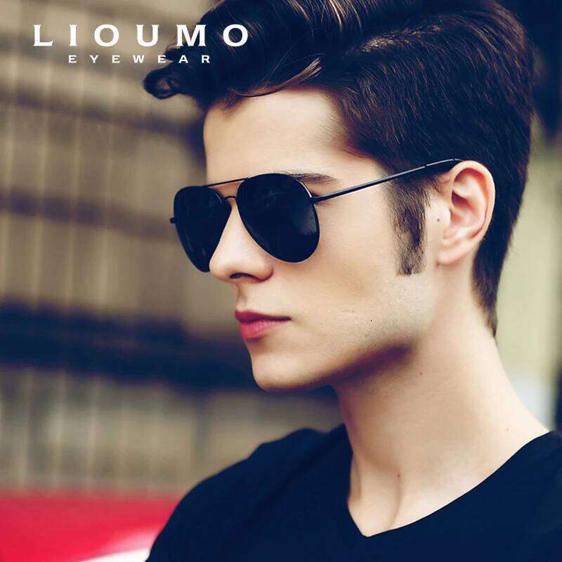 LIOUMO Top Quality Aviation Sunglasses Men Polarized Driving Glasses Women Fashion Pilot Goggles Anti-Glare lentes de sol hombre Z260127