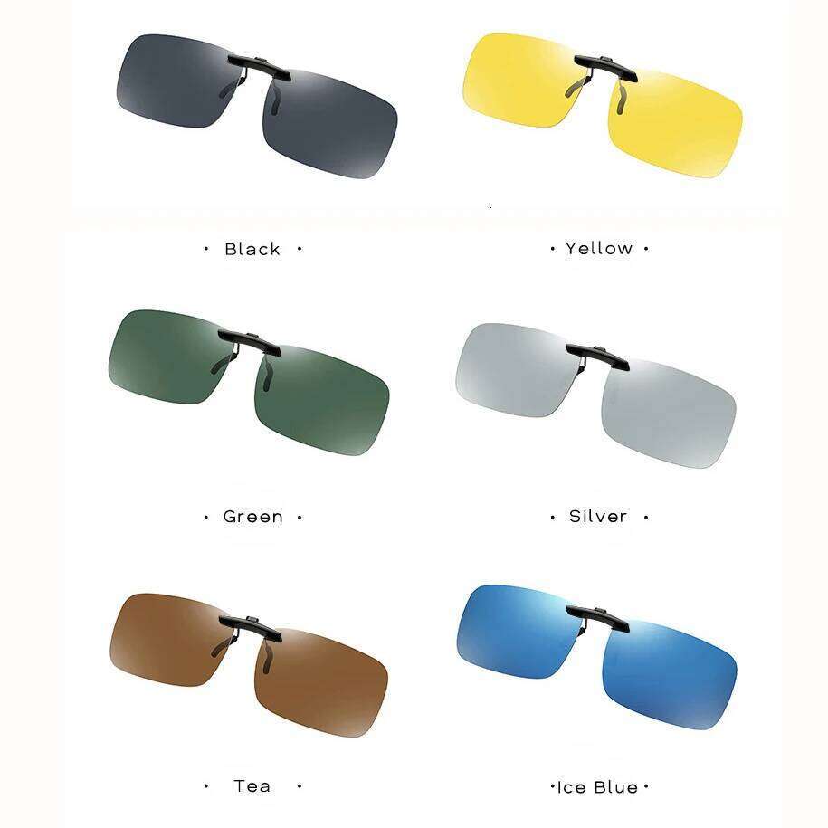 2022 New Clip-on Sunglasses Clips Tide Ultra-light Myopia Polarized Sunglass Clip-Up Fishing Anti-ultraviolet Set Mirror CK003 Z260127