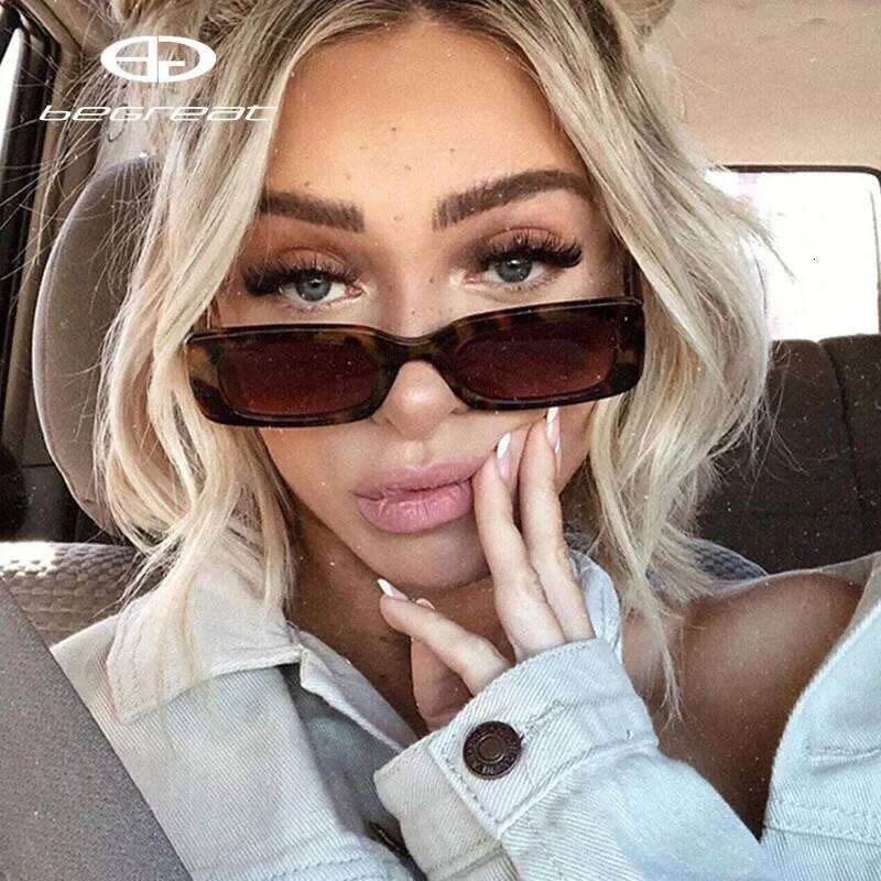 BEGREAT Fashion Retro Small Rectangle Sunglasses Brand Vintage Travel Female Sun Glasses Eyewear Shade UV400 Protection Z260127