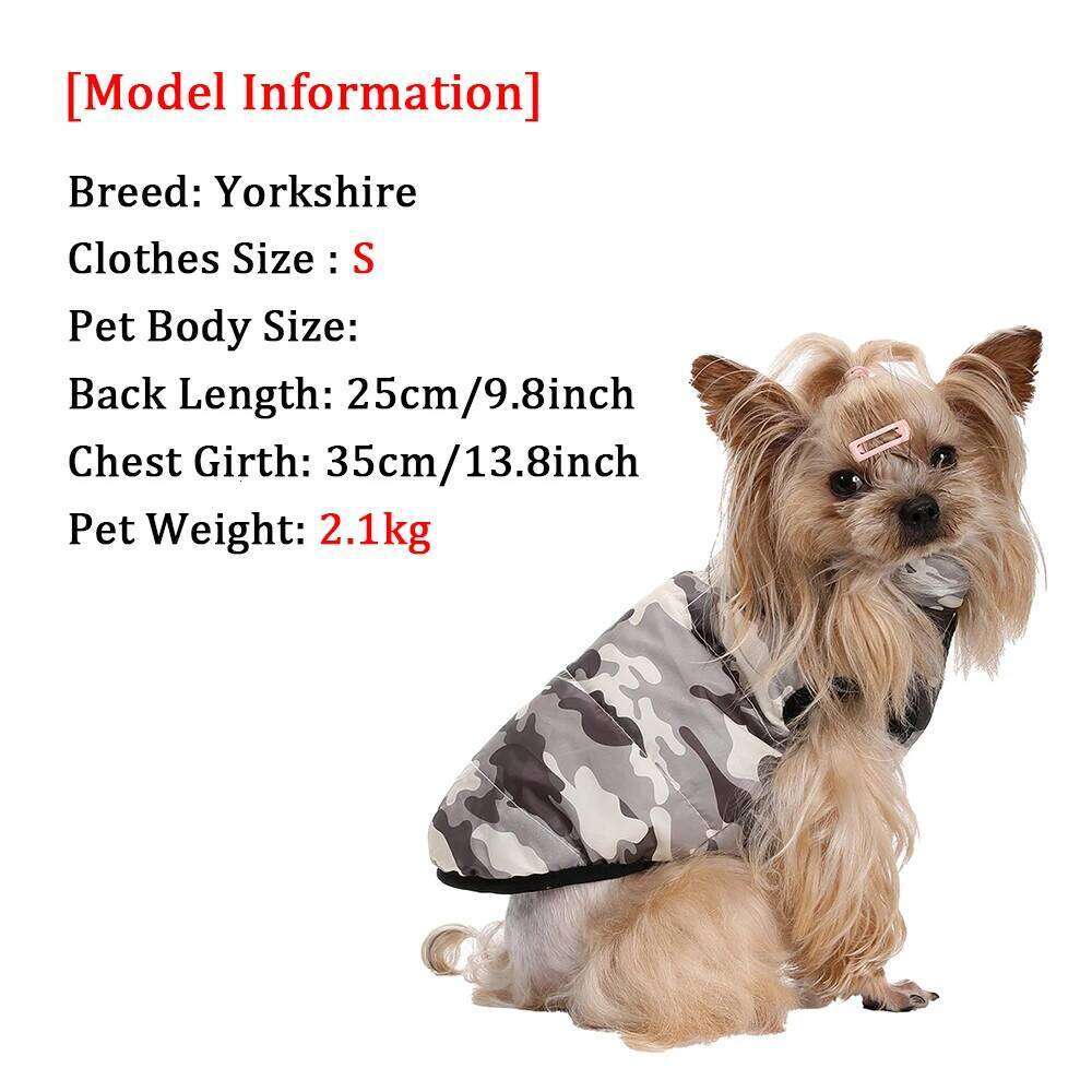Cozy Pet Clothes Reversible Dogs Vest For Small Medium Dog Cat Winter Windproof Puppy Button Jacket Coat Yorkie Schnauzer Outfit XJ260127