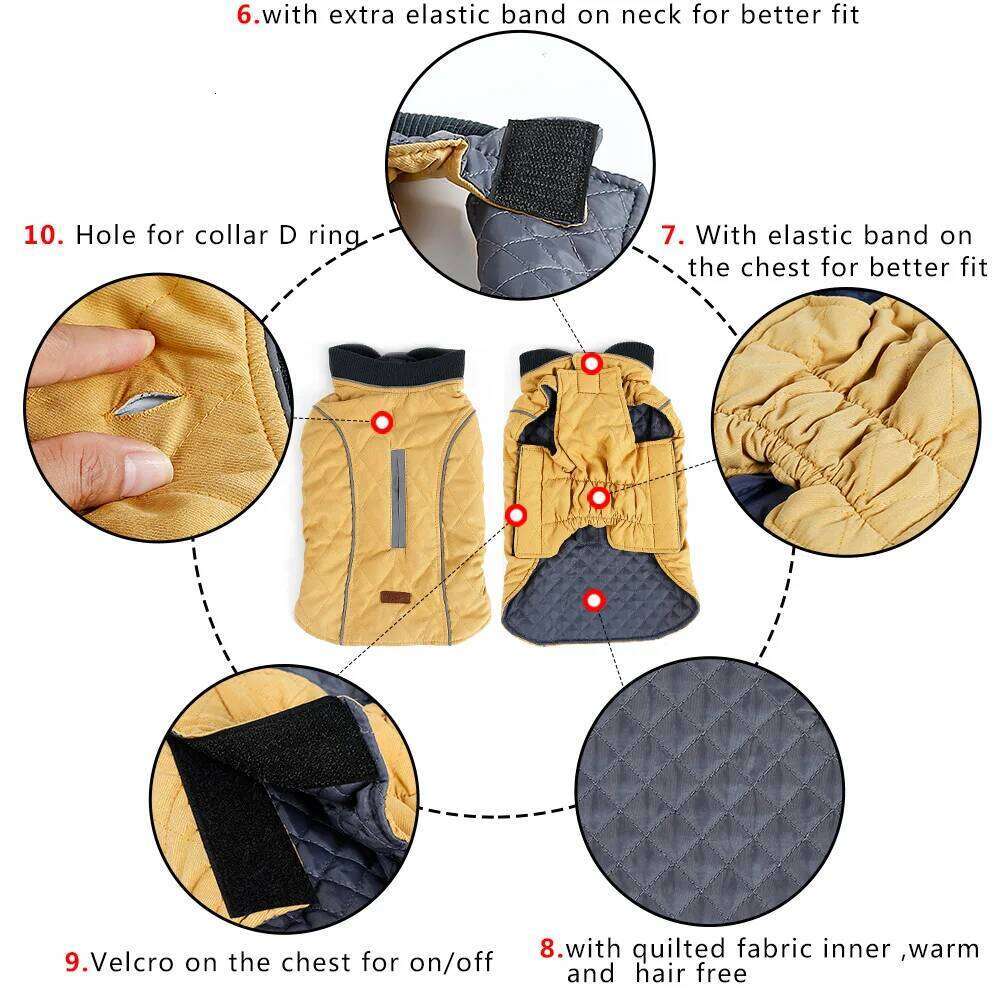 Large Jacket Winter Warm Clothes For Labrador Waterproof Big Dog Coat Chihuahua French Bulldog Outfits Pet Product XJ260127