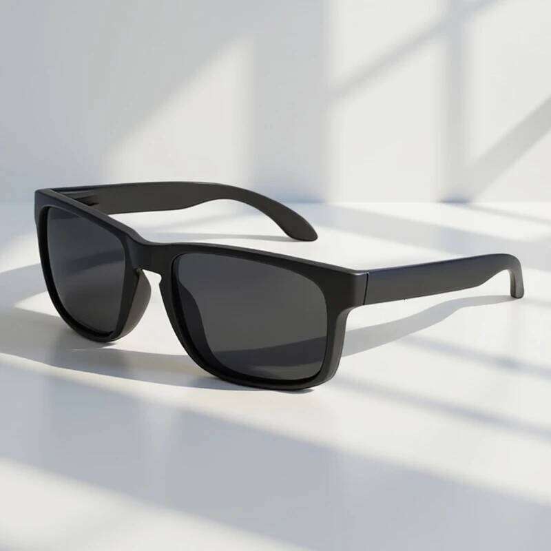 Classic Fashion Square Polarized Sunglasses Men Vintage Plastic Male Sun Glasses Women Stylish Black Outdoor Sports Shades UV400 Z260127