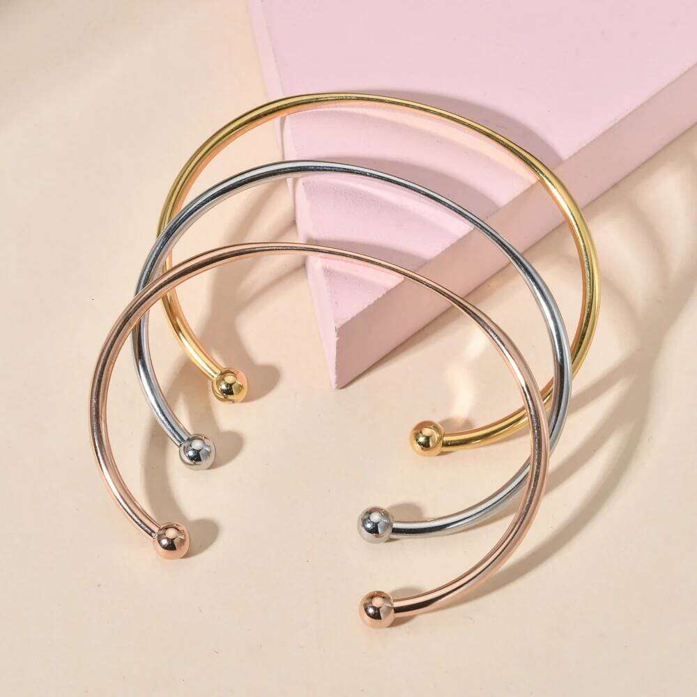 ZMZY Vintage Stainless Steel Bangle for Men Women Cuff Bracelet Unisex Casual Pulseira Gents Jewelry XJ260127