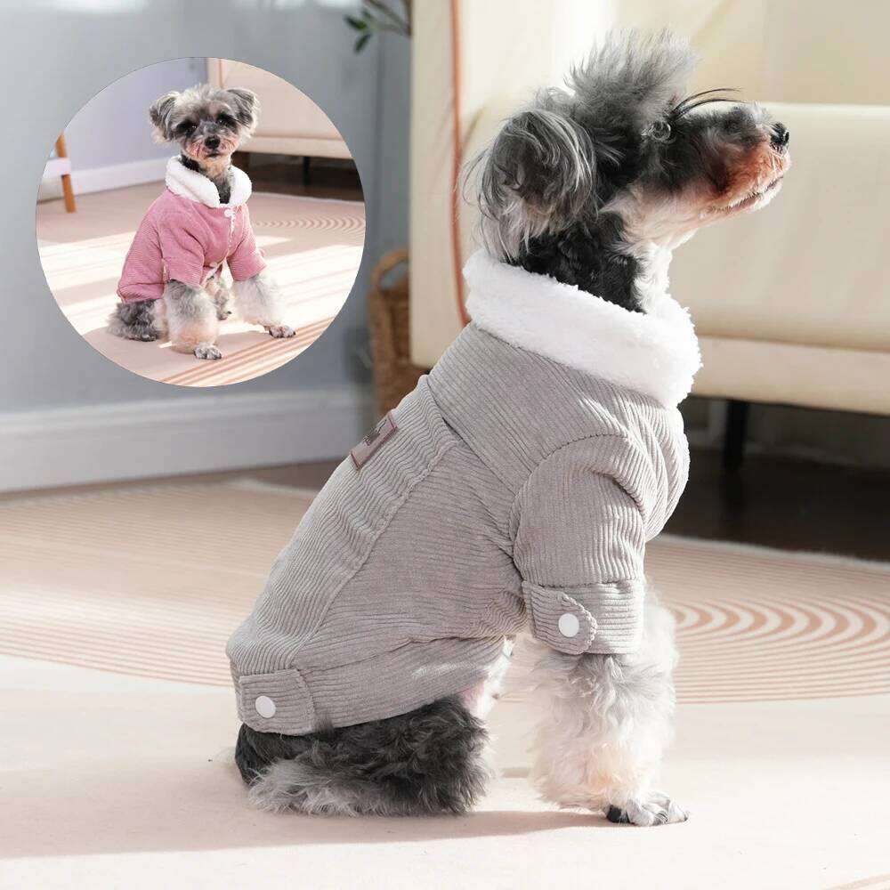 Winter Warm Dog Clothes For Small Medium Dogs Cats Fleece Puppy Kitten Jacket Coat Schnauzer Yorkshire Chihuahua Pet Costume XJ260127
