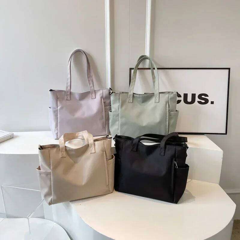 Quality Solid Color High Capacity Nylon Zipper Crossbody New Women's Shoulder Bags on Sale 2025 Brand Simplicity