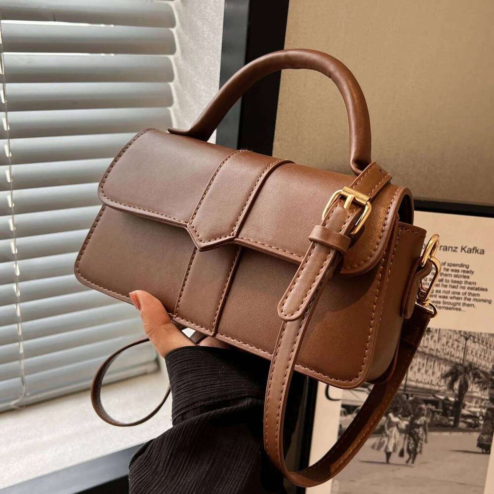 Pu Leather Shoulder for Women Handbag - Fashion Crossbody Bags Vintage Underarm Bag Square Satchel Black bolsos de mujer