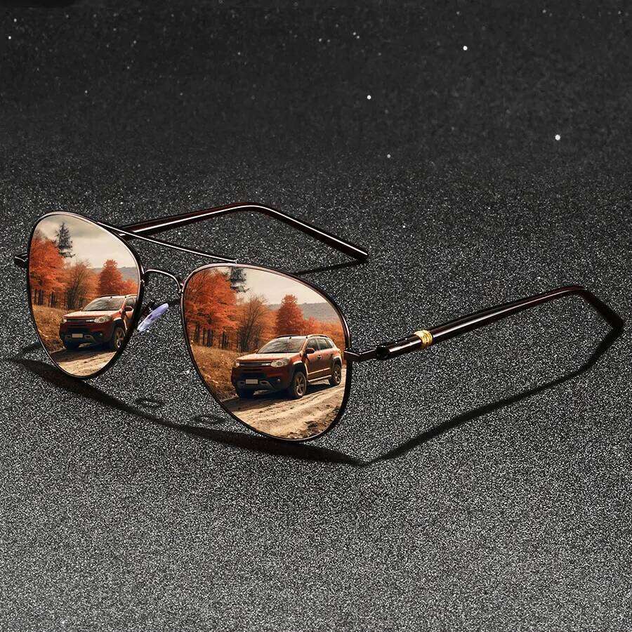 Fashion Vintage Metal Frame Sunglasses Men Women Fishing Driving Man Luxury Brand Sun Glasses Anti-Glare Eyewear UV400 Z260127