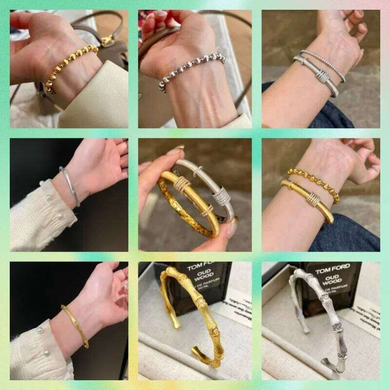 2025 Hot selling Italian hand-brushed craft palace style two-color bracelet ring set women's fashion luxury jewelry party gift XJ260127