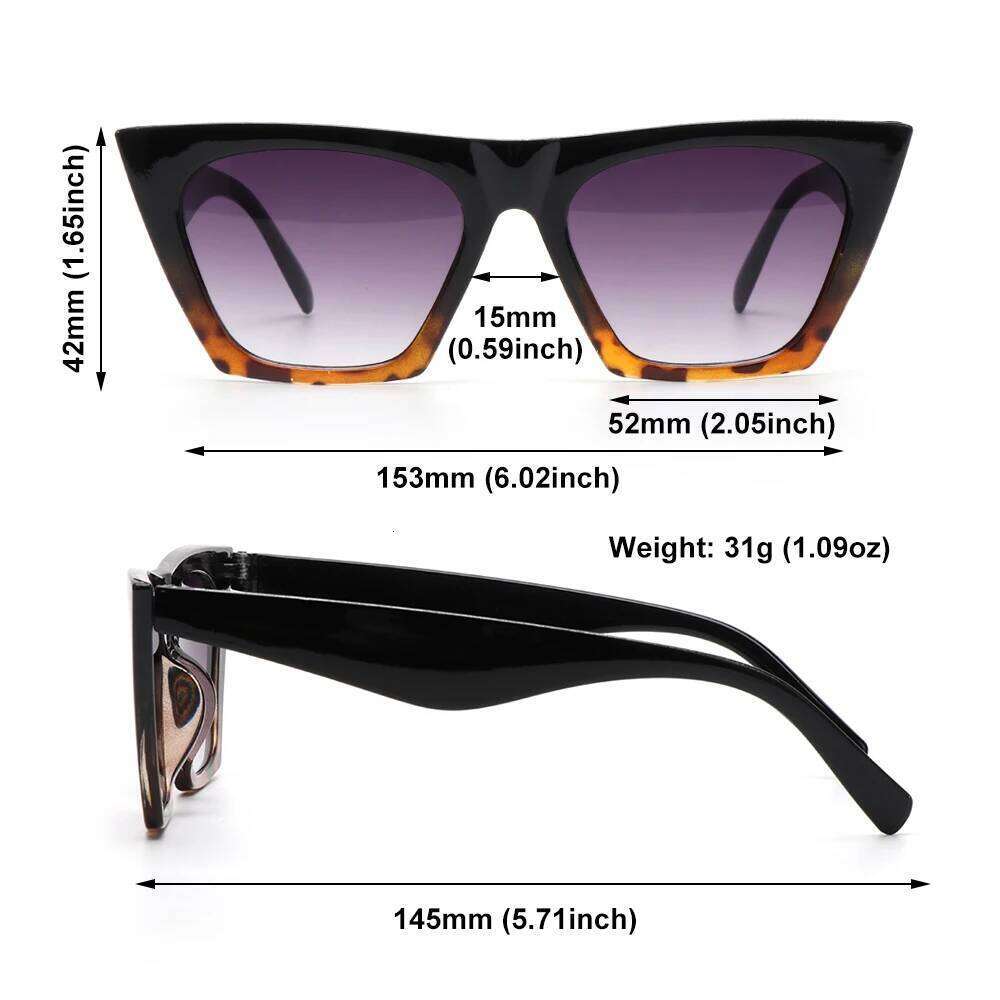 NEW Fashion Square Sunglasses Women Luxury Man/Women Cat Eye Sun Glasses Classic Vintage UV400 Outdoor Oculos De Sol Z260127
