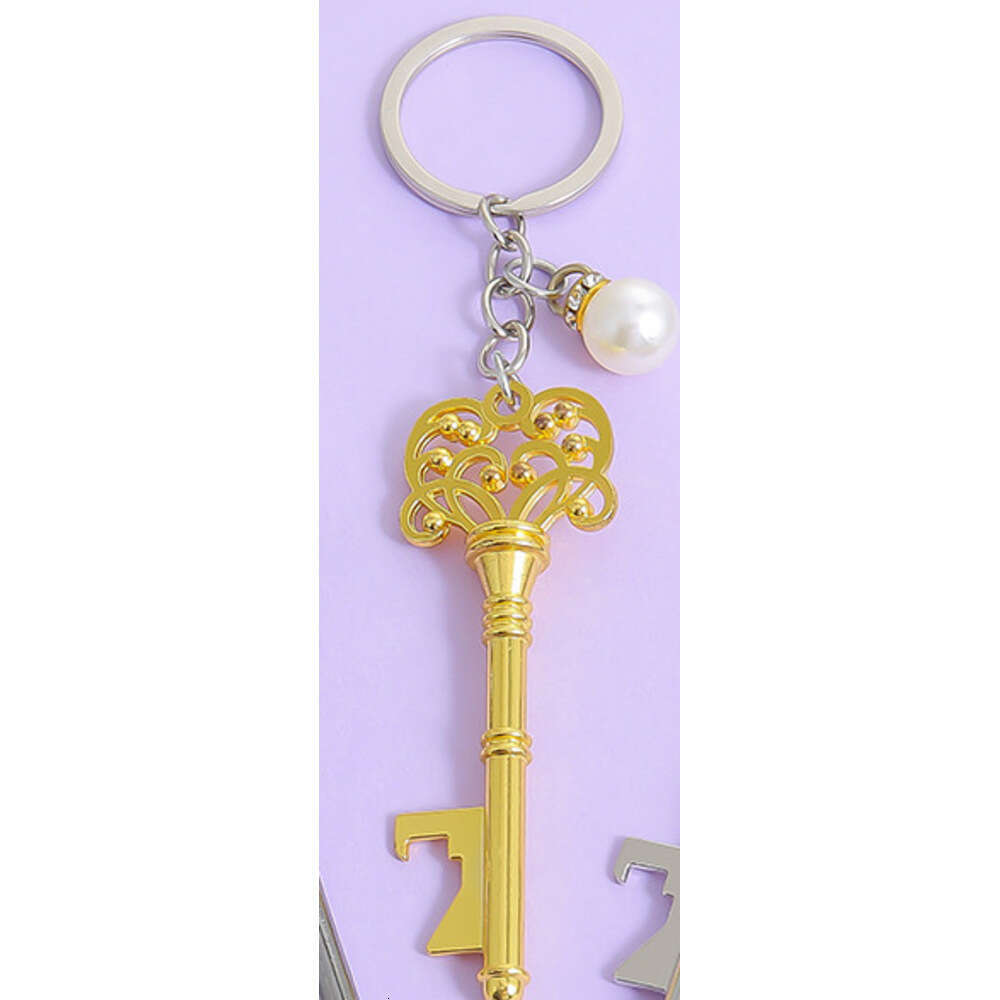 European and American Cross-Border Supplies Wedding Christening Creative Craft Gifts Vintage Alloy Keychain Bottle Opener S260126