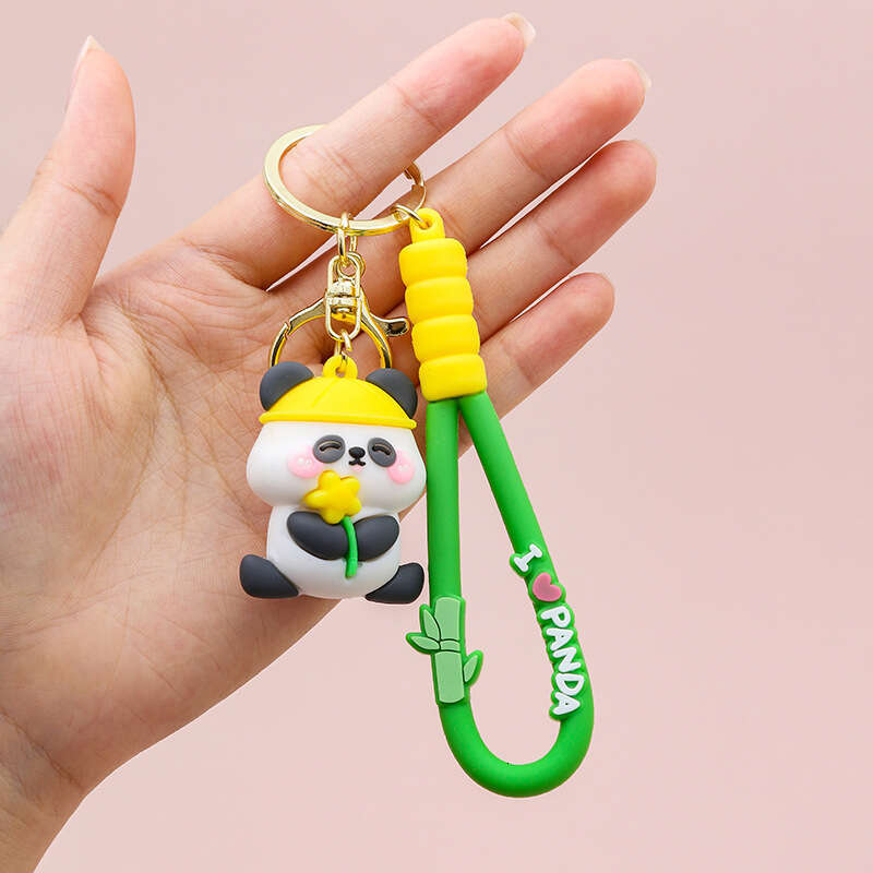 Cute Creative Kung Fu Panda Travel 3D Soft Rubber Doll Car Bag Keychain Pendant Gift S260126 0ec