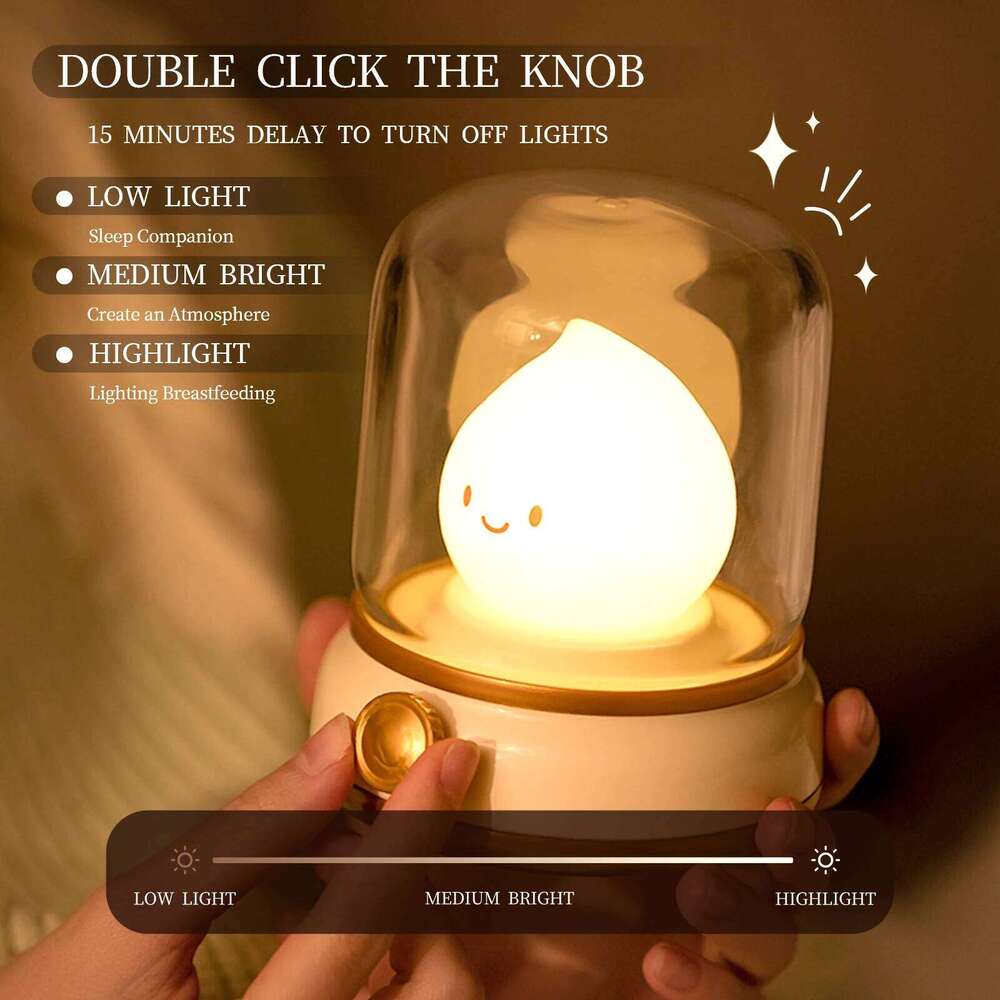 Mini Desktop LED Cute Night Creative USB Rechargeable Portable Cartoon Table Lamp For Coffee Bar Home Decor Hotel Bedroom Z260127