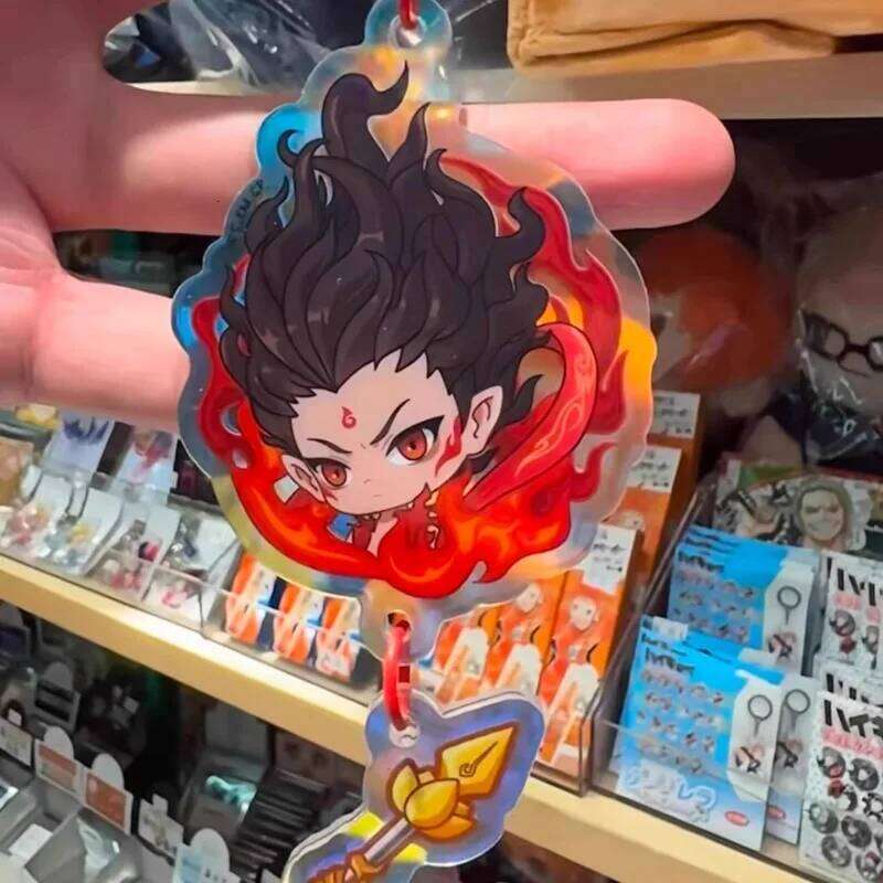 Ne Zha Cosplay Keychain Movie Nezha: Birth Of The Demon Child Props Ao Bing Accessory Schoolbag Charms for Carnival Party S260126