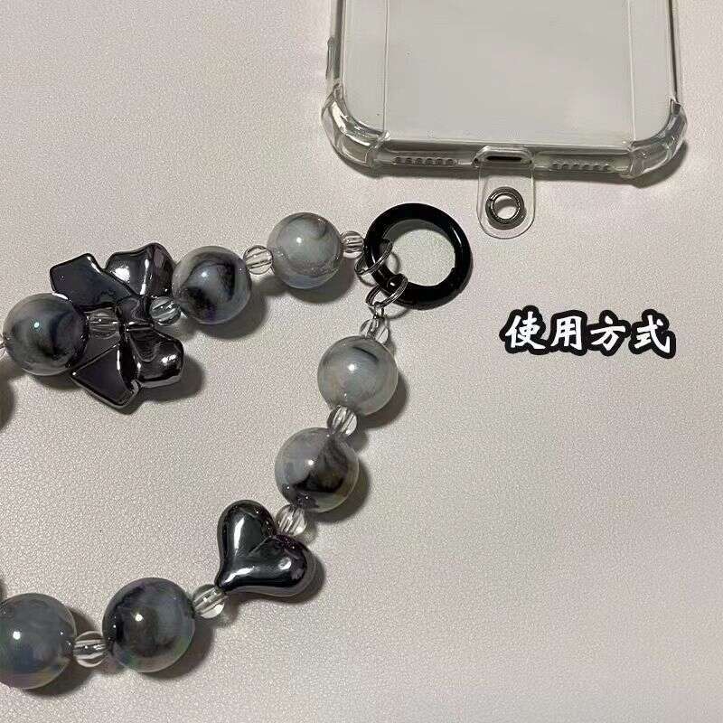 Korean Style Ins Beaded Bracelet Universal Diy Handmade Mobile Phone Accessories Anti-fall Pendant Net Red Female Chain Lanyard Anti-drop S260126