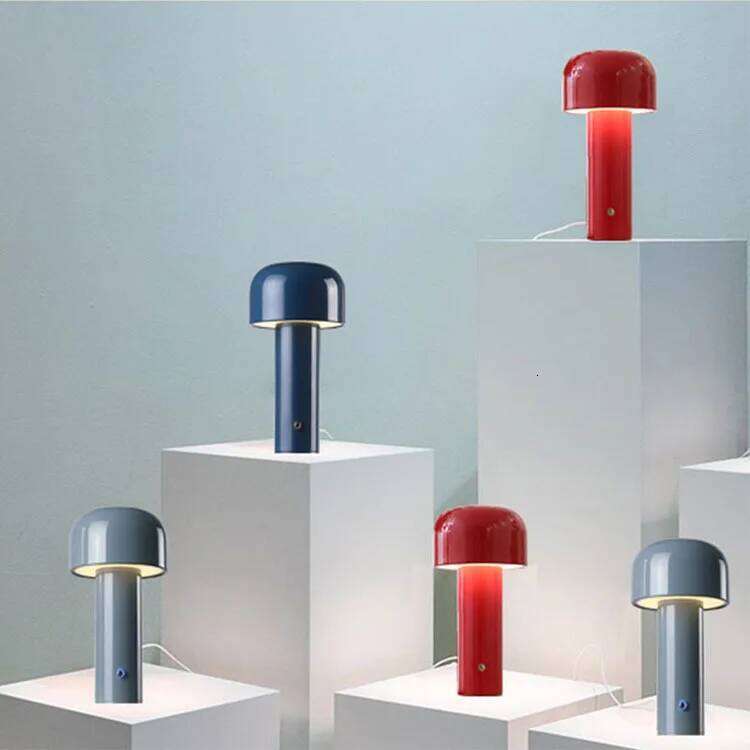 Italian mushroom Nordic restaurant bar bedside ambient portable night light charging table lamp bedroom Z260127