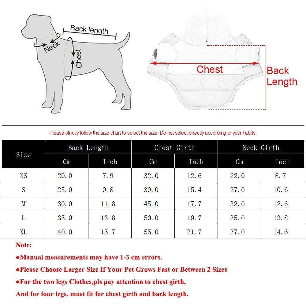 Thicken Dog Jackets Winter Windproof Warm Puppy Clothes For Small Medium Dogs With D-ring Fleece Chihuahua Yorkie Pet Outfits XJ260127