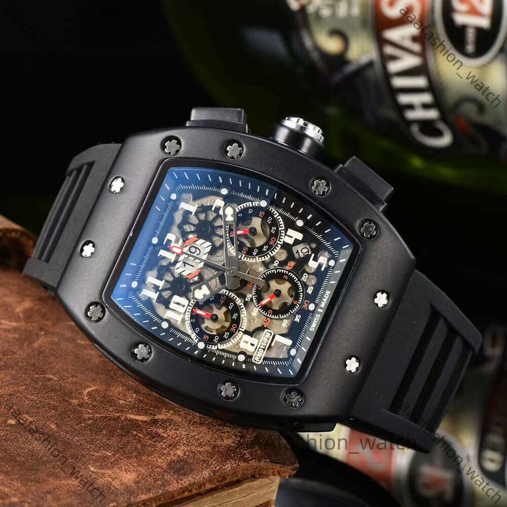 Mens Designer Richaly Rd Millies Watch Rubber Strap AAA Luxury Richerd Miller Watch Man Watch Woman Watch Top Quality Chronograph Quartz Automatic Watch Box 42e