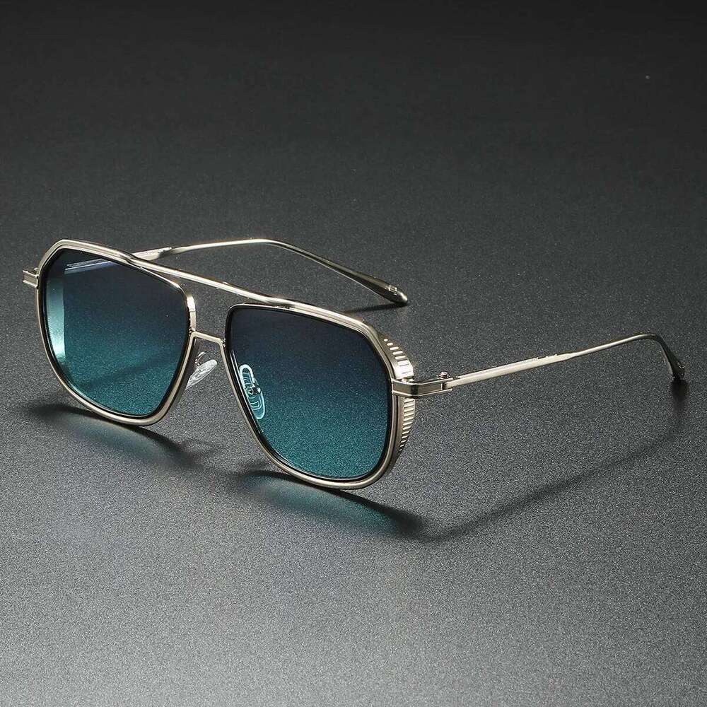Ins Popular Unisex Pilot Frame Casual Gradient Trendy Sunglasses For Men Outdoor Driving Fishing Vacation Accessories Z260127