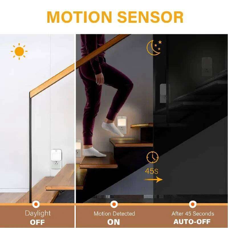 Motion Sensor With LED EU Plug Lamps Children'S Light Wireless Night Lamp For Bedside Table Bedroom Nigh Z260127