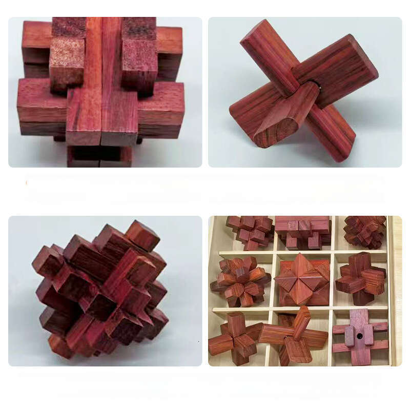 Unlock Educational Toys New Product Set Kongming Luban Lock Classical Mortise and Tenon Disassembly Wholesale Creative Assembly Nostalgic