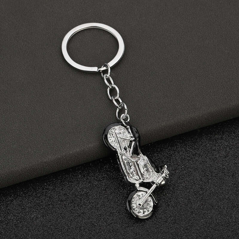 Metal Personality Model Key Ring Drip Oil Harley Motorcycle Creative Keychain S260126