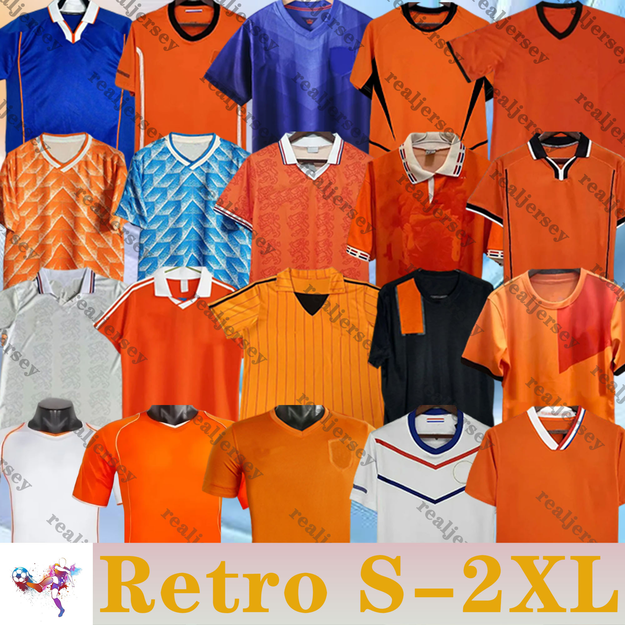 1996 1998 2000 1988 retro Netherlands soccer jersey 96 97 98 04 Gullit VAN BASTEN Rijkaard BERGKAMP vintage classic home away men kids kit Football shirt DAVIDS CRUYFF
