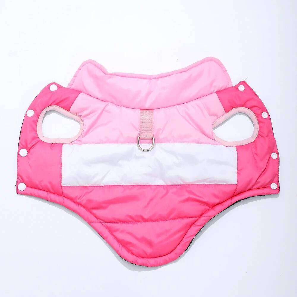 Warm Dog Jacket Button Winter Pet Clothes for Small Medium Dogs Waterproof Puppy Coat With D-Ring Yorkshire Bulldog Apparel XJ260127