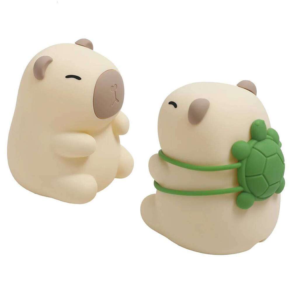 Capybara Night Light, Rechargeable Silicone Desk Lamp with Dimmable & 7 Color Changing Modes, Cute Animal Decor Gift Idea Z260127