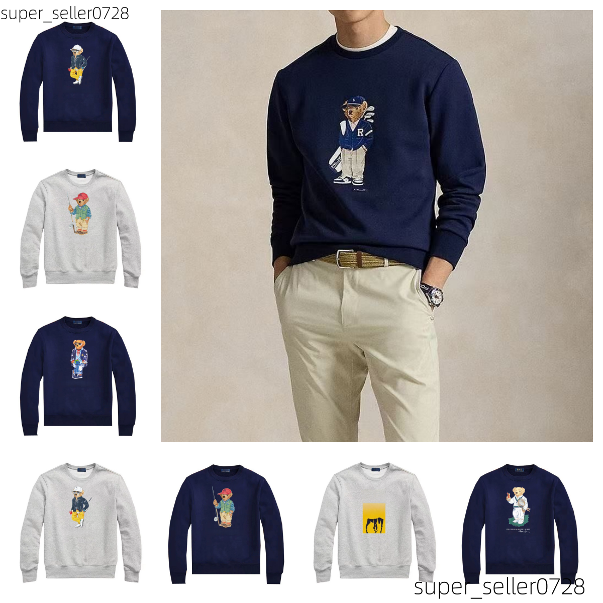 Bear hoodie designer mens hoodies sweatshirts hip hop hoodie luxury woman Jacket pullover hooded long sleeve fashion cardigan Loose man hoody clothing sweatshirts