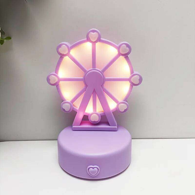 Cute Ferris Wheel Modeling Night Romantic Ambient Light Desktop Ornaments Decorations Children Light-emitting Toys Z260127